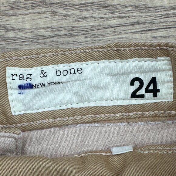 Rag & Bone Shorts Womens 24 Pink Denim Rosa Mid-Rise Relaxed Through Hip & Thigh - Picture 8 of 12